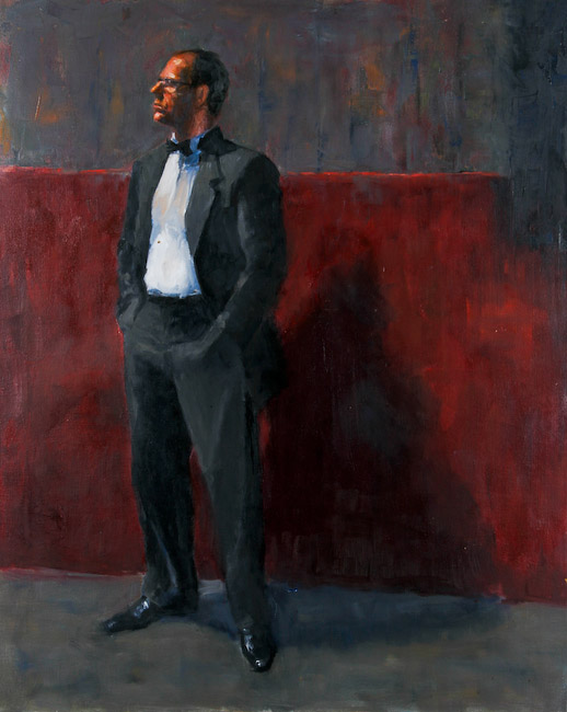 "Covered by a folded cream or light-colored towel, a selection of ripe grapes is elegantly guarded. Set in a sumptuous, di...